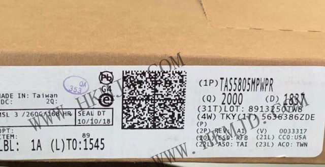 供求音頻芯片 TAS5805MPWPR 2-通道 立體聲D類(lèi)放大器