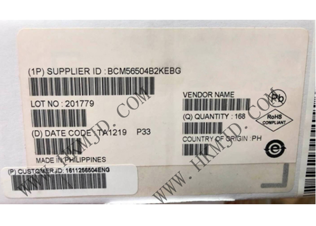 以太網(wǎng) IC BCM56504B2KEBG 24端口GbE多層交換機(jī)，帶4個(gè)10GbE/HiGig+?端口