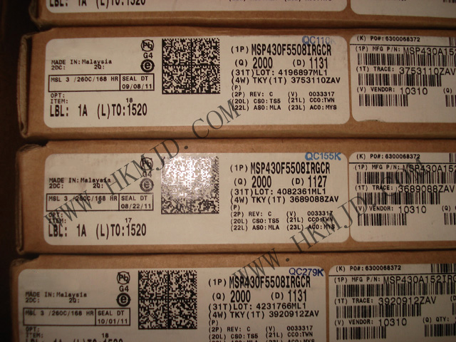 MSP430 MCU MSP430F5508IRGCR 超低功耗16位微控制器，適用于各種應用