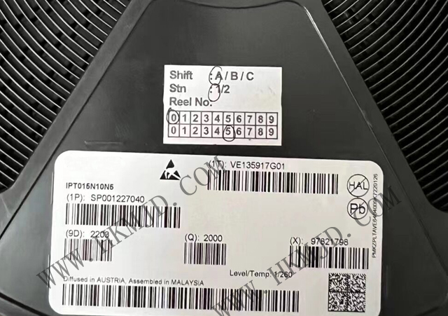 【出售INFINEON】N溝道 MOSFET IPT015N10N5 OptiMOS? 5功率晶體管，100V