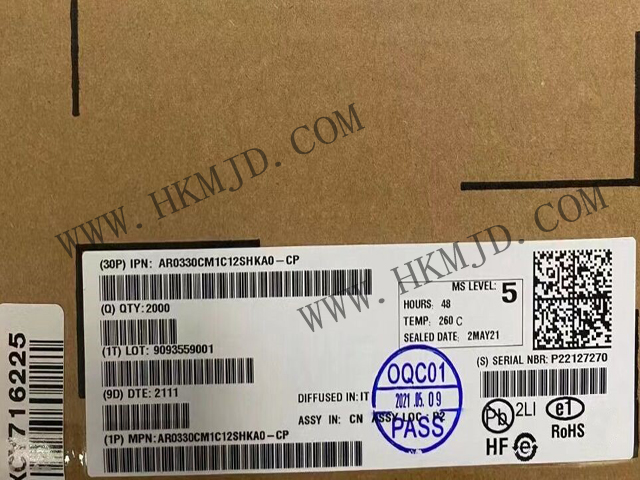 【分銷onsemi】AR0330CM1C12SHKA0-CP CMOS 圖像傳感器，300 萬像素，1/3 英寸