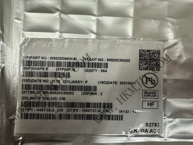 內(nèi)存IC W9825G6KH-6I 動(dòng)態(tài)隨機(jī)存取存儲器 256Mb SDR S