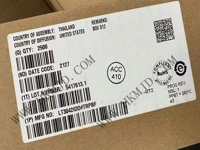 【出售】LT3042IDD (ADI) 20V、200mA、超低噪聲、超高 PSRR RF 線性穩(wěn)壓器