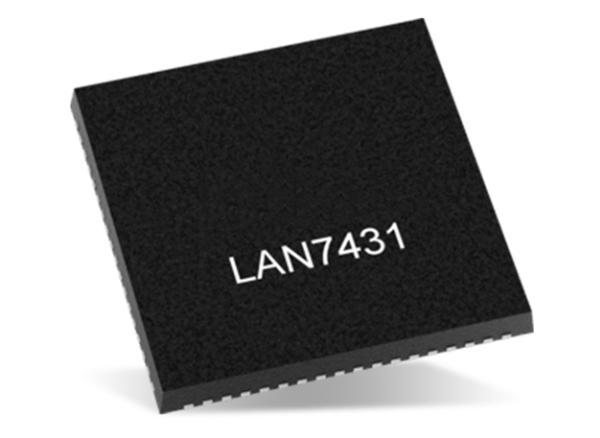 可提供4個LED，LAN7431-V/YXX PCIe 3.1轉10/100/1000Mbps以太網(wǎng)橋接器