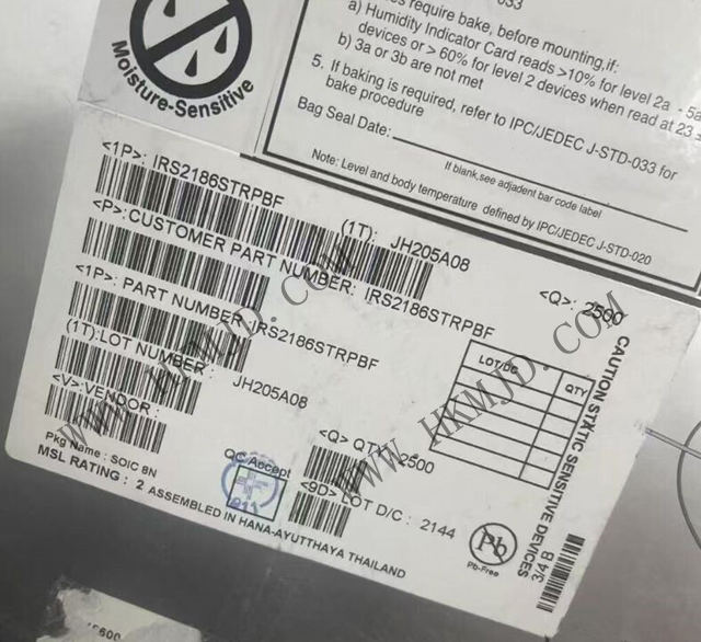 [供應(yīng)] IRS2186STRPBF（英飛凌）600V，EiceDRIVER? 高壓側(cè)和低壓側(cè)柵極驅(qū)動器 IC