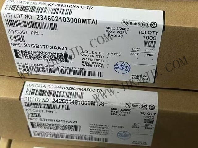 明佳達(dá)供求【Microchip】KSZ9031RNXIC 帶 RGMII 接口的千兆位以太網(wǎng)收發(fā)器