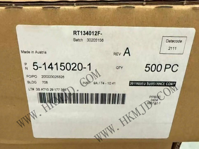 【工業(yè)級】5-1415020-1繼電器：銀鎳觸點，適用于電機控制/電源管理