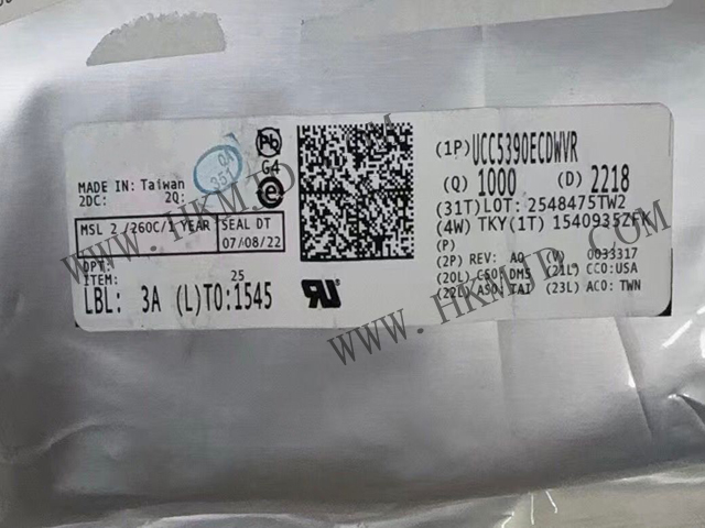 供應德州儀器 UCC5390ECDWVR 3kVrms/5kVrms、±10A 單通道隔離式柵極驅(qū)動器